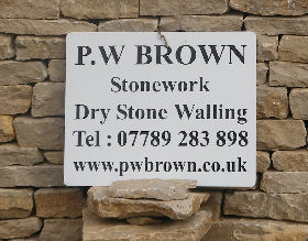 P W Brown - Sign